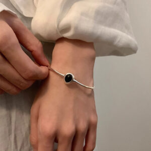 Elegant Cold Feeling Aquamarine Bracelet For Women
