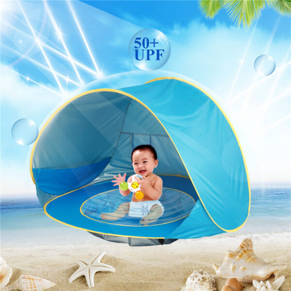 Baby Beach Tent Kids Outdoor Camping Easy Fold Up Waterproof  Up Sun Awning Tent UV-protecting - Image 10