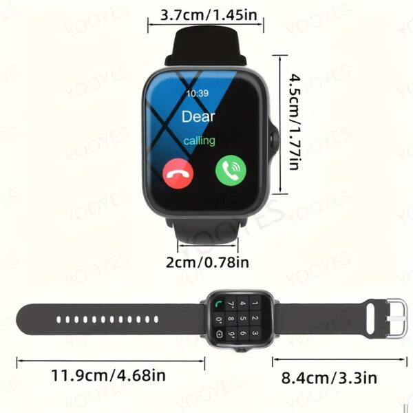 HD Large Screen Pedometer Heart Rate Monitoring Smart Watch - Image 5