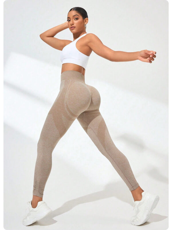 High Waist Hip Lifting And Belly Contracting Fitness Skinny Yoga Pants - Image 2
