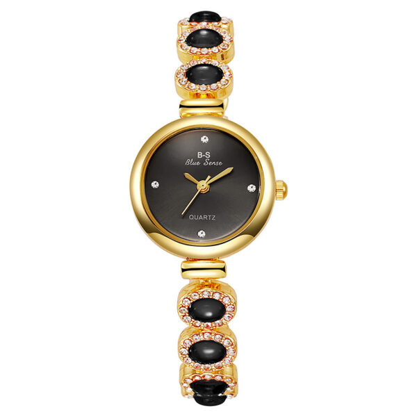 Women's Bracelet Round Dial Diamond Advanced Quartz Watch - Image 4