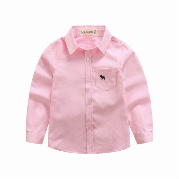 Children's Shirts Boys' Long-sleeved Shirts - Image 3