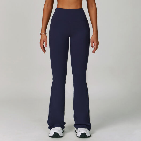 Sports High Waist Hip Lift Wide Leg Outerwear Bell-bottom Pants - Image 3