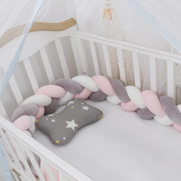 Baby Bumper Bed Braid Knot Pillow Cushion Bumper for Infant cuna Bebe lit Crib Protector Cot Bumper Room Decor - Image 4