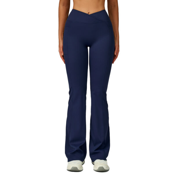 High Waist Nude Feel Bell-bottom Pants Women's Casual Sports Pants - Image 6