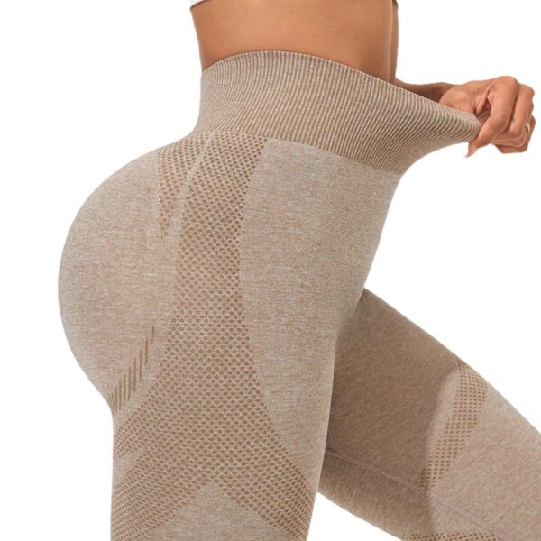 High Waist Hip Lifting And Belly Contracting Fitness Skinny Yoga Pants - Image 4