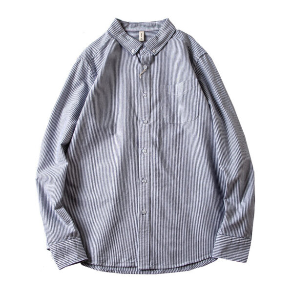 Retro Simple Casual Base Men's Long Sleeve - Image 3