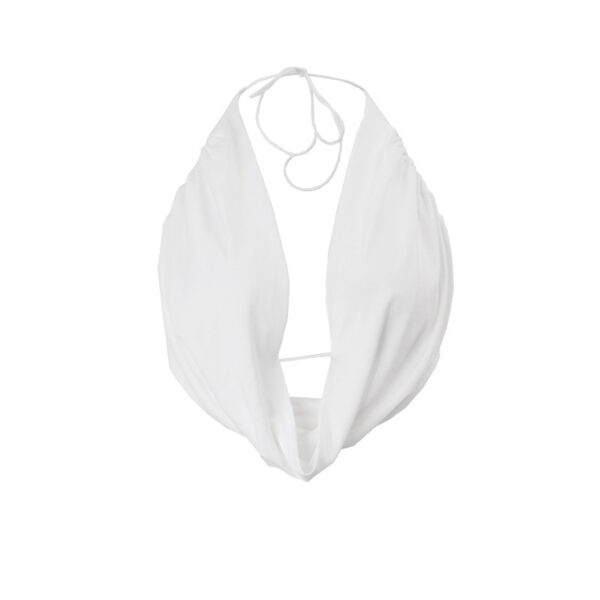 Women's Fashion Hot Girl Halterneck Vest American Backless Solid Color Top - Image 5
