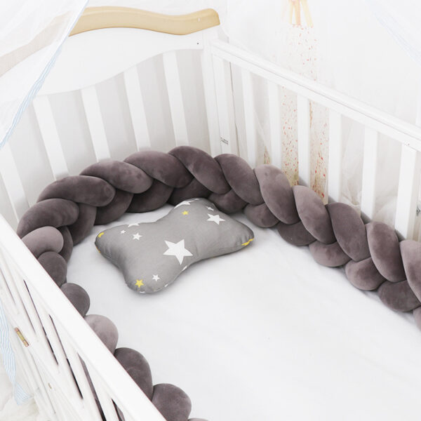 Baby Bumper Bed Braid Knot Pillow Cushion Bumper for Infant cuna Bebe lit Crib Protector Cot Bumper Room Decor - Image 9