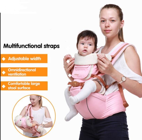 Multifunctional breathable baby carrier ergonomic baby slingshot adjustable belt newborn baby travel strap mother waist back stool - Image 2