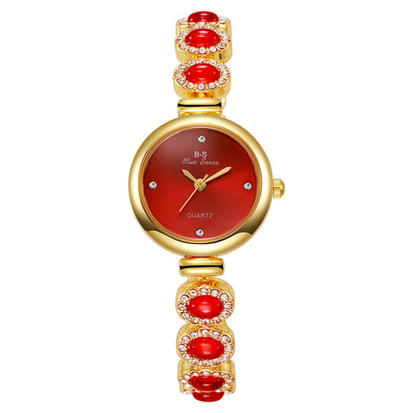 Women's Bracelet Round Dial Diamond Advanced Quartz Watch - Image 10