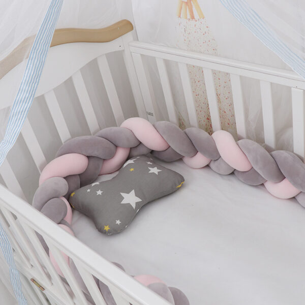 Baby Bumper Bed Braid Knot Pillow Cushion Bumper for Infant cuna Bebe lit Crib Protector Cot Bumper Room Decor - Image 5