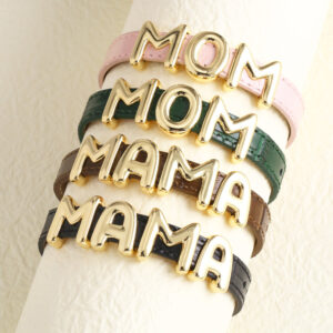 Cowhide Watch Strap Letter Mama Mother's Day Bracelet