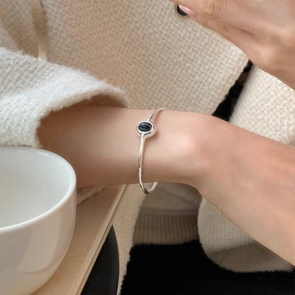 Elegant Cold Feeling Aquamarine Bracelet For Women - Image 4