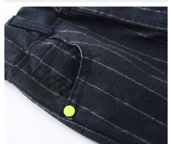Striped Trousers Boys Kids Kids Elastic Waist Casual Pants - Image 2