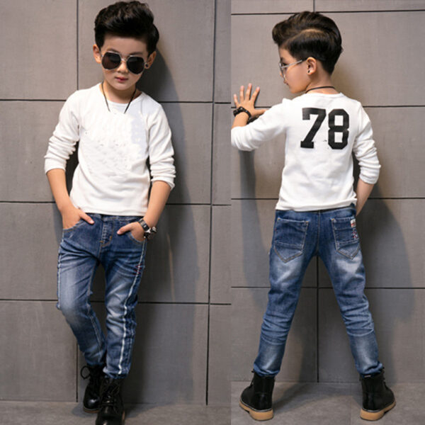 CUHK Kids' Fashion Straight Casual Pants - Image 4