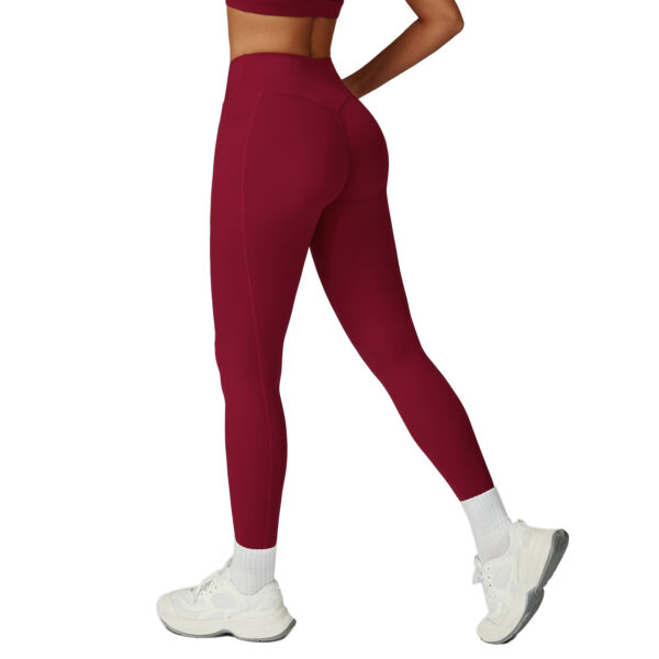 High Waist Yoga Pants Fitness Outdoor Sports Running Tights - Image 4
