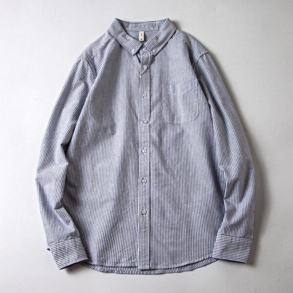 Retro Simple Casual Base Men's Long Sleeve - Image 5