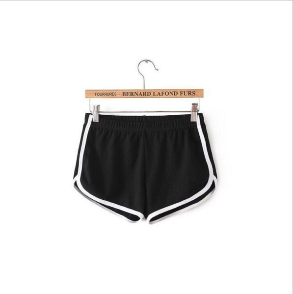 Solid Color Breathable Workout Shorts Women's Candy Color Hot Pants Shorts - Image 4