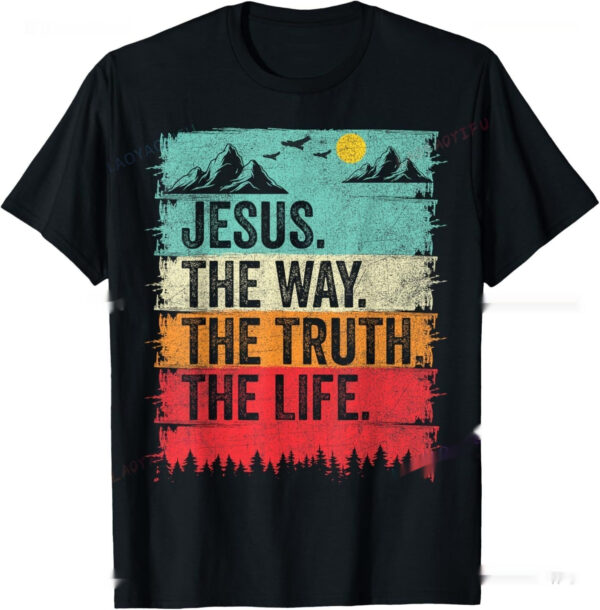 Christian T Shirt Women Men Kids The Way Truth - Image 5