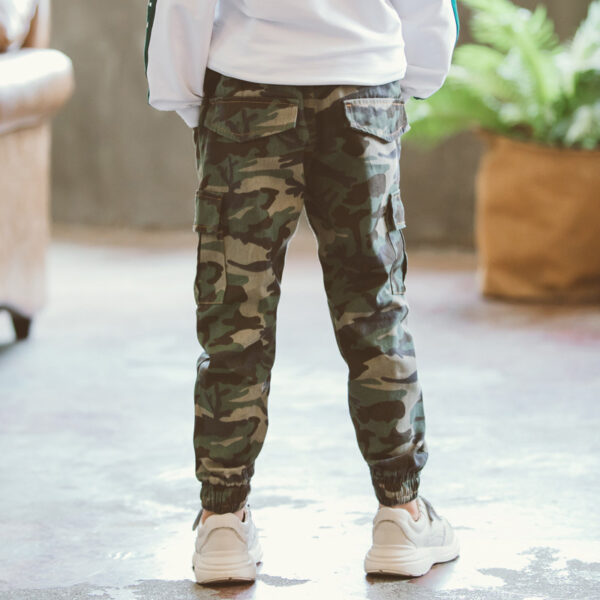 Children's Sports Military Camouflage Casual Trousers - Image 2