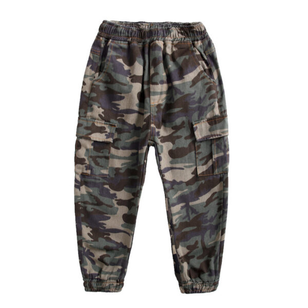Children's Sports Military Camouflage Casual Trousers - Image 4