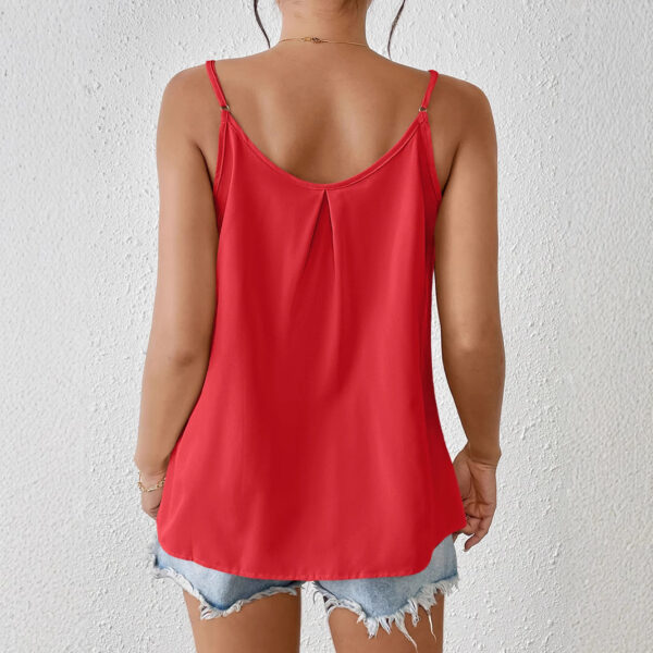 Pleated Camisole All-match Loose Sleeveless Vest Top - Image 2