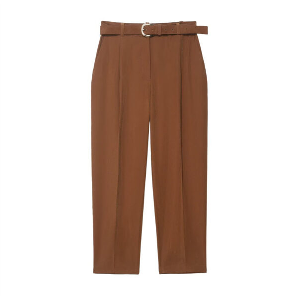 Summer European And American Style With Belt Draping Pants For Women
