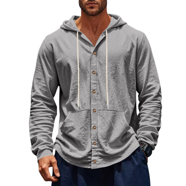 Spring And Autumn American Style Loose Men's Shirt Loose - Image 10