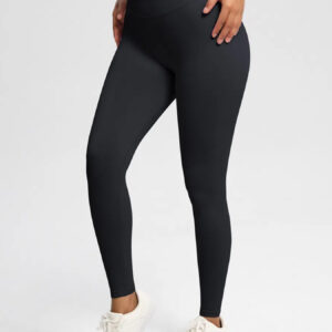 Sexy High Elastic Women's Solid Tights High Waist Workout Yoga Leggings, Scrunch Butt Lifting Elastic Pants, Tummy Control Butt Lifting Workout Yoga Athletic Pants