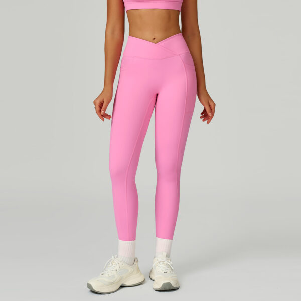 High Waist Yoga Pants Fitness Outdoor Sports Running Tights - Image 6