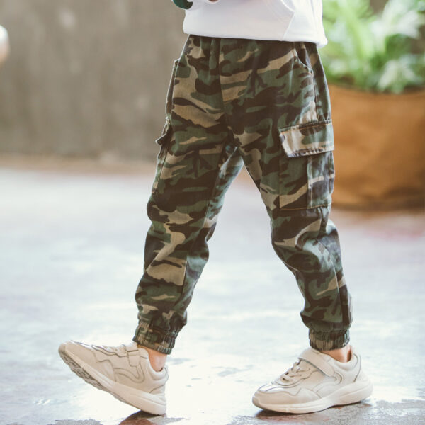 Children's Sports Military Camouflage Casual Trousers - Image 5