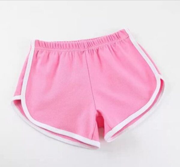 Solid Color Breathable Workout Shorts Women's Candy Color Hot Pants Shorts - Image 3
