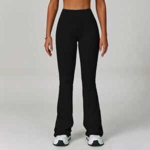 Sports High Waist Hip Lift Wide Leg Outerwear Bell-bottom Pants