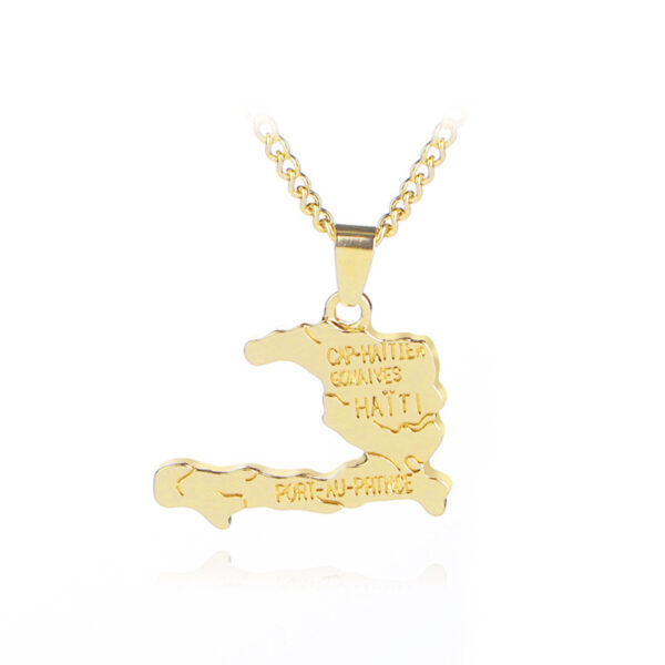 Haiti Map Necklace - Image 3