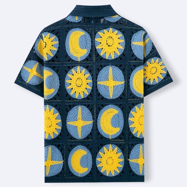 Men's Summer Short-sleeved Cardigan Sweater - Image 4