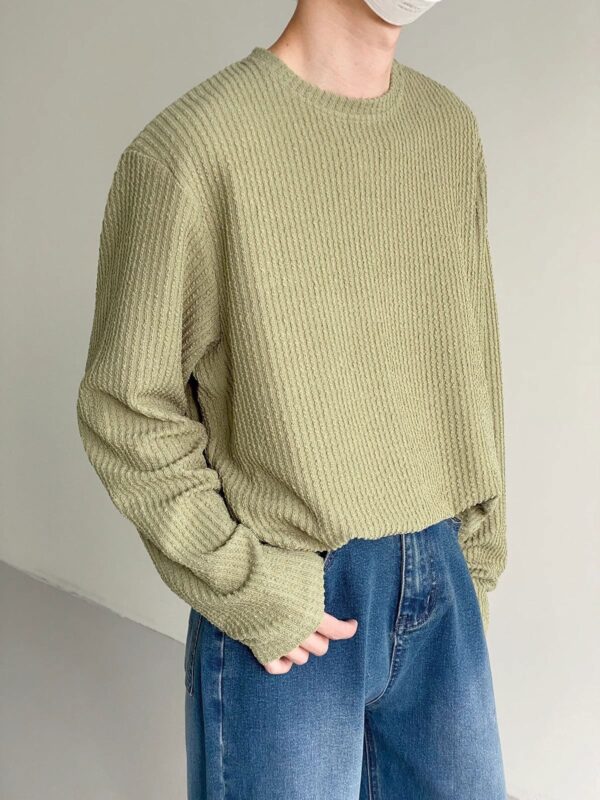 Men's Autumn Loose Casual Bottoming Shirt - Image 5