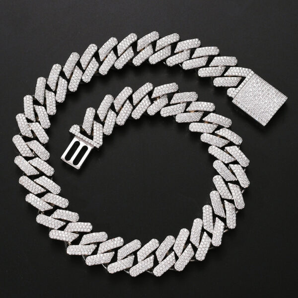 Full zircon hip hop necklace - Image 7