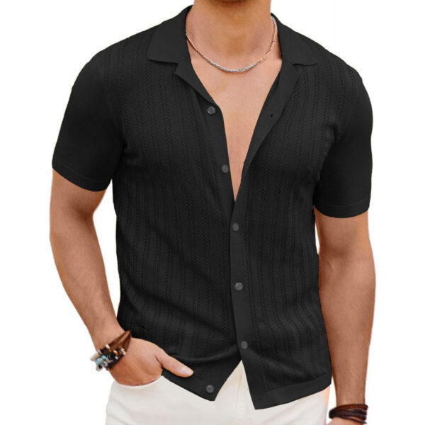 Summer Cool Hollow Men's Shirt - Image 4