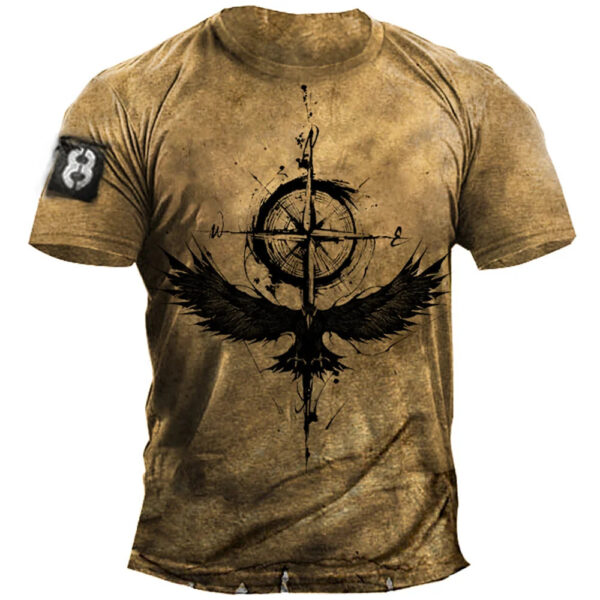 Men's Casual Loose Short Sleeves T-shirt Round Neck - Image 6