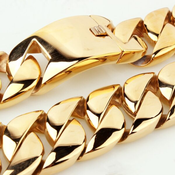 Men's Titanium Steel Vacuum Plating Casting Necklace - Image 5