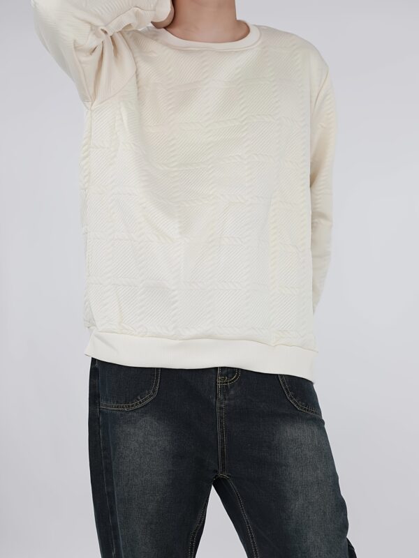 Export Quality English European And American Sizes Jacquard Round Neck Hoodie For Men And Women - Image 9