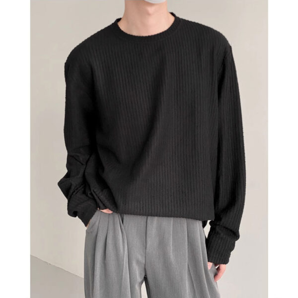 Men's Autumn Loose Casual Bottoming Shirt - Image 6