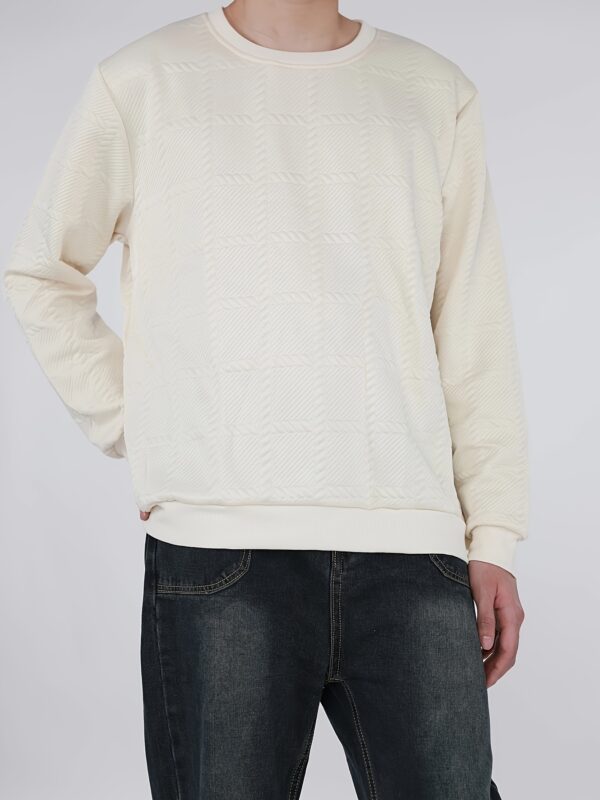 Export Quality English European And American Sizes Jacquard Round Neck Hoodie For Men And Women - Image 7