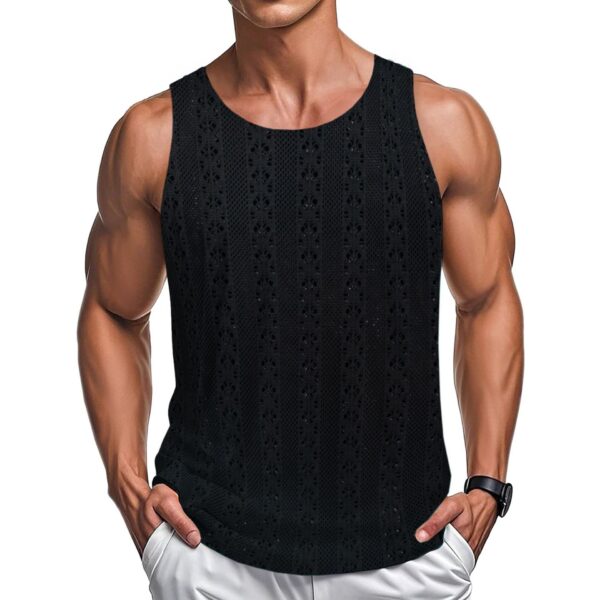 Round Neck Casual Beach Style Loose Vest - Image 3