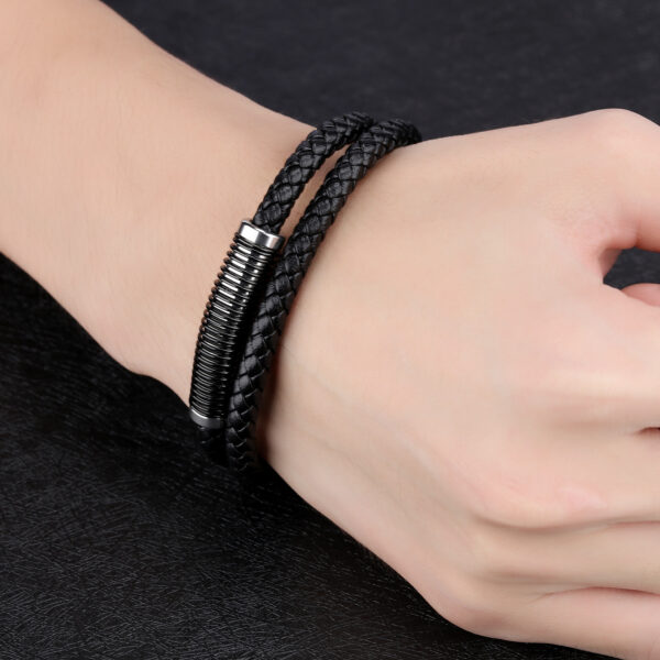 Vintage cowhide double bracelet - Image 4