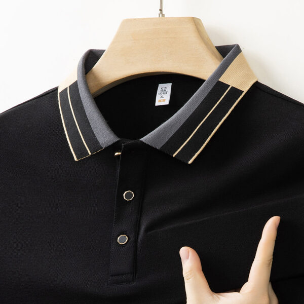 Men's Casual All-matching Summer Lapels Short Sleeve - Image 5