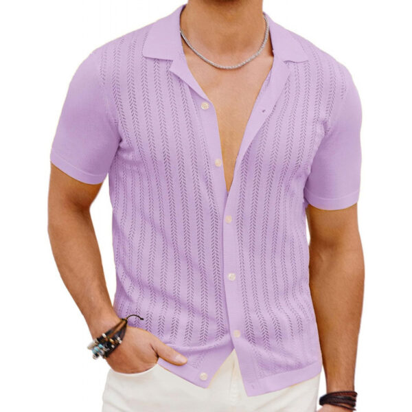 Summer Cool Hollow Men's Shirt - Image 7