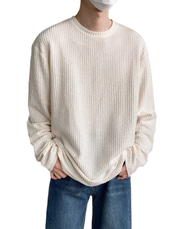 Men's Autumn Loose Casual Bottoming Shirt - Image 4