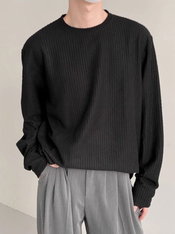 Men's Autumn Loose Casual Bottoming Shirt - Image 2